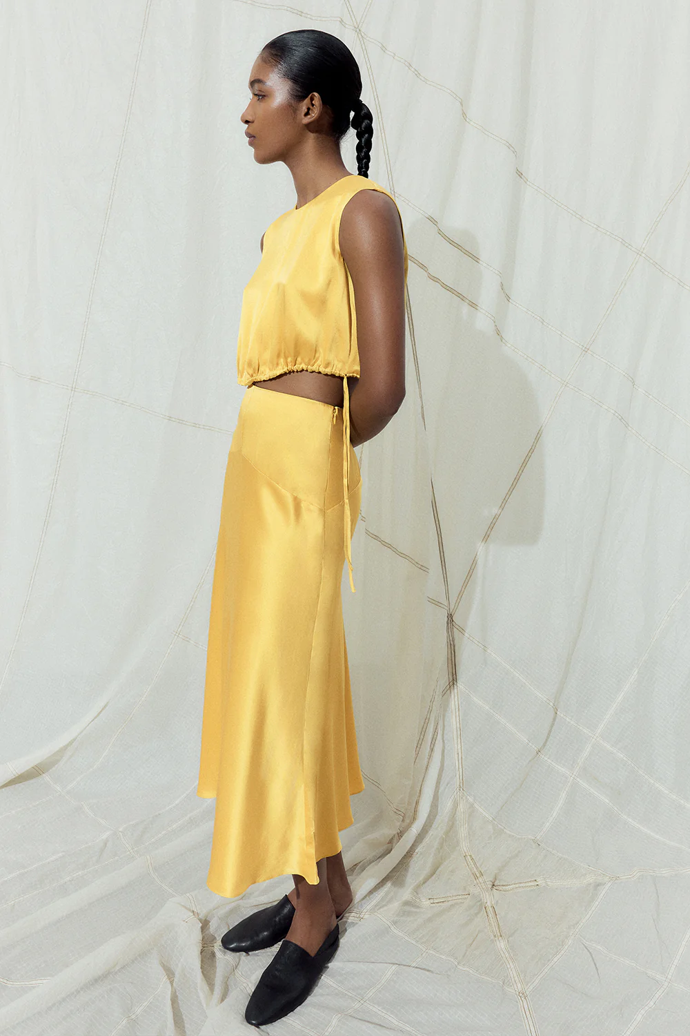 Cecily Top Sand Washed Golden Yellow - Image 3