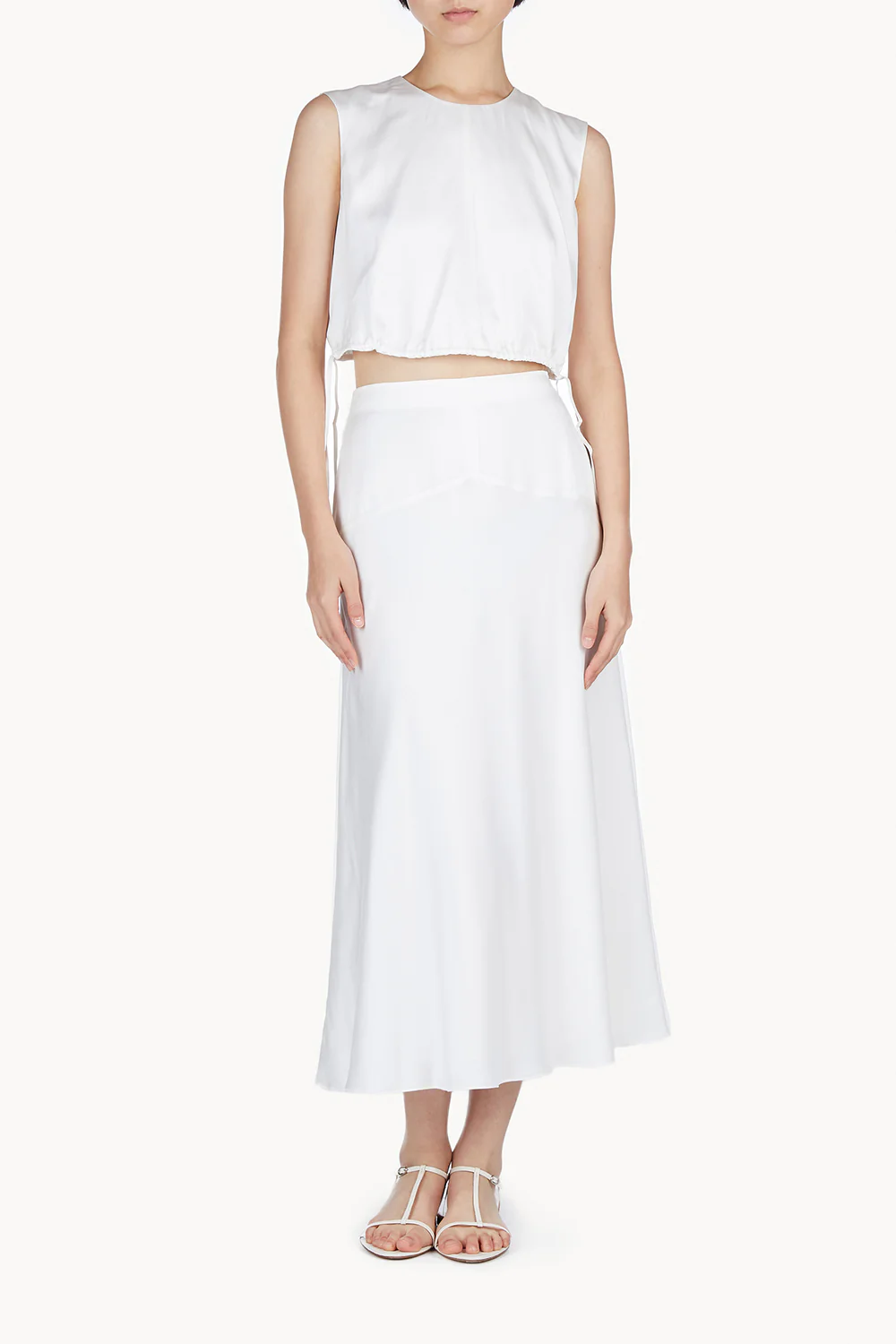 Cecily Top Sand Washed Silk Ivory - Image 2