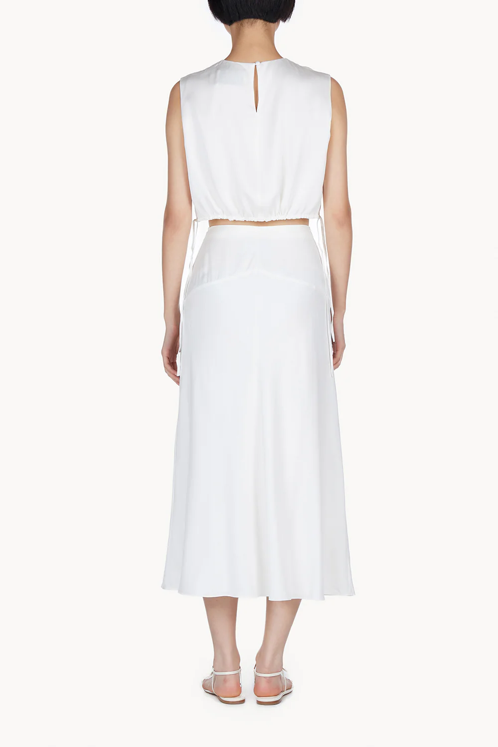 Cecily Top Sand Washed Silk Ivory - Image 3