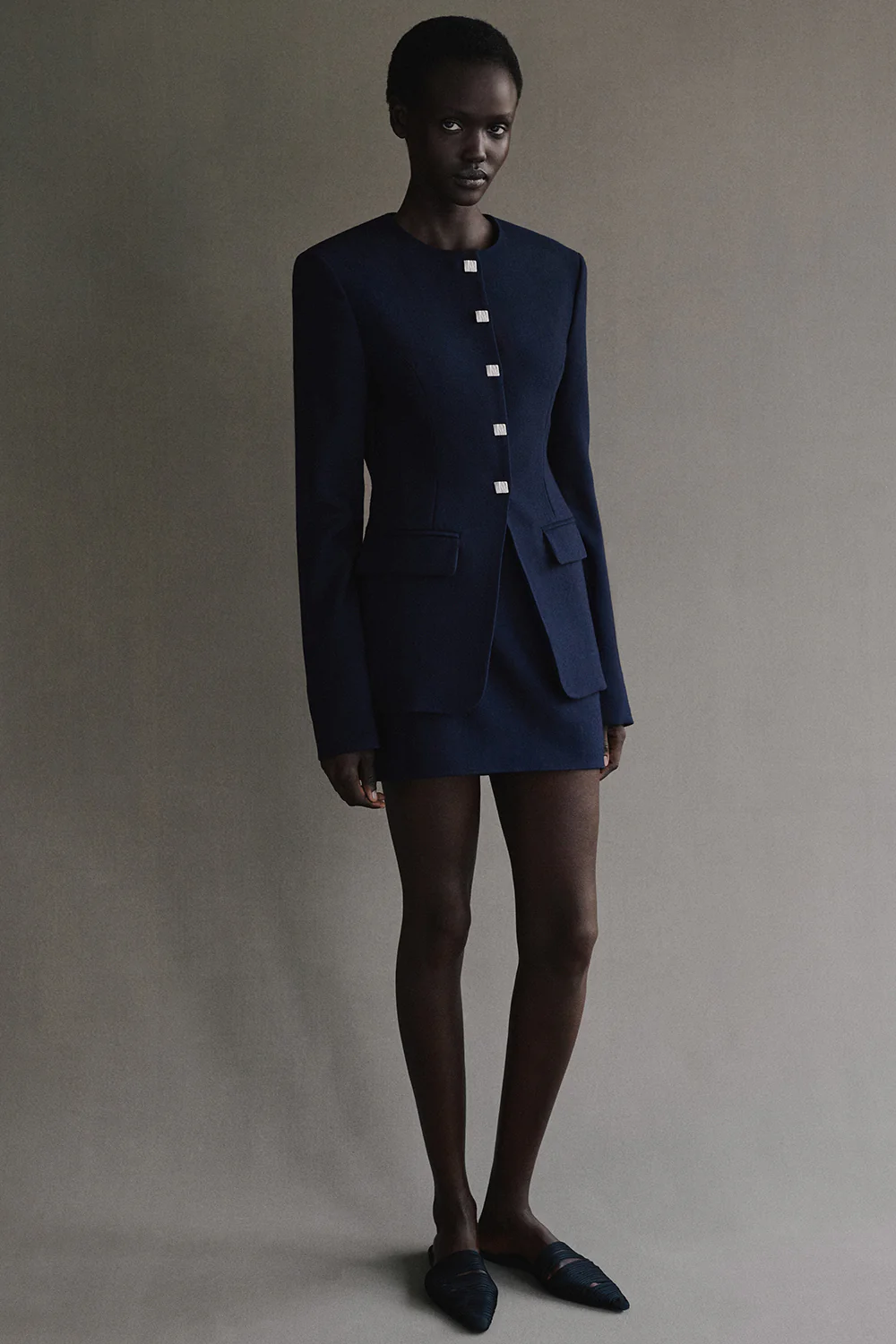 Jeanette Skirt Navy - Image 2
