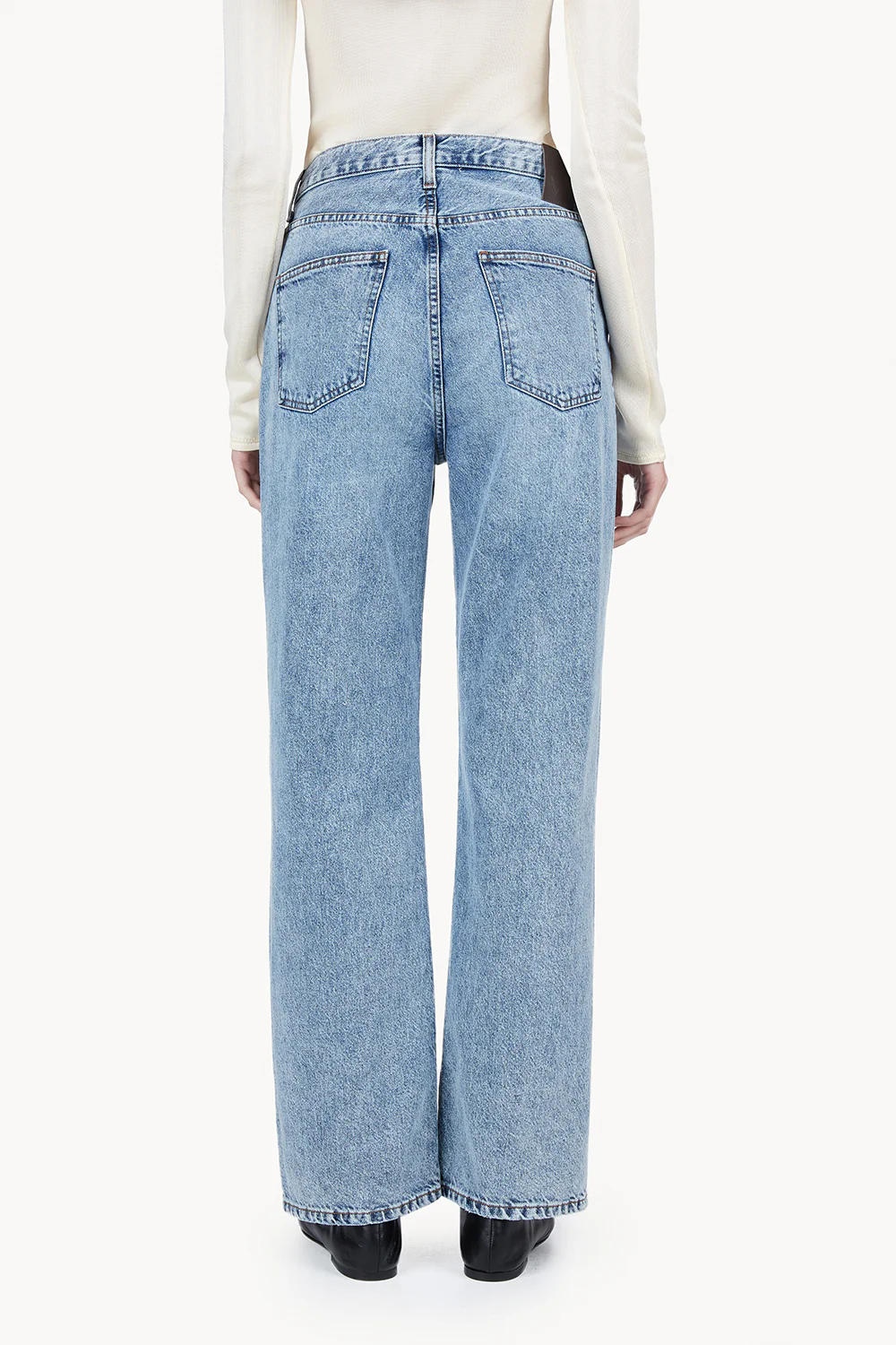Sofie Jean Relaxed Leg Mid Blue Length 32" - Image 4